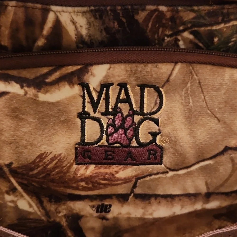 Bundle of 2 - Mad Dog Camo Backpack and Realtree Camo Hunter Outdoor Waist.